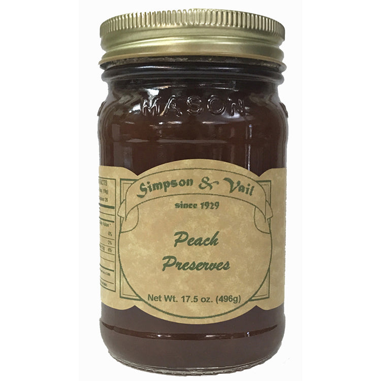 S&V Classic Peach Preserve, 17.5 oz