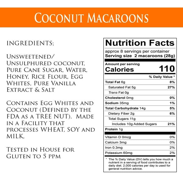 Klara's - Coconut Macaroons 7oz