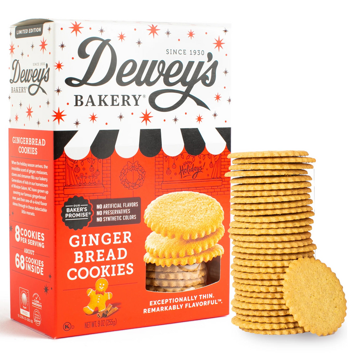 Gingerbread Moravian Cookies, 9oz box