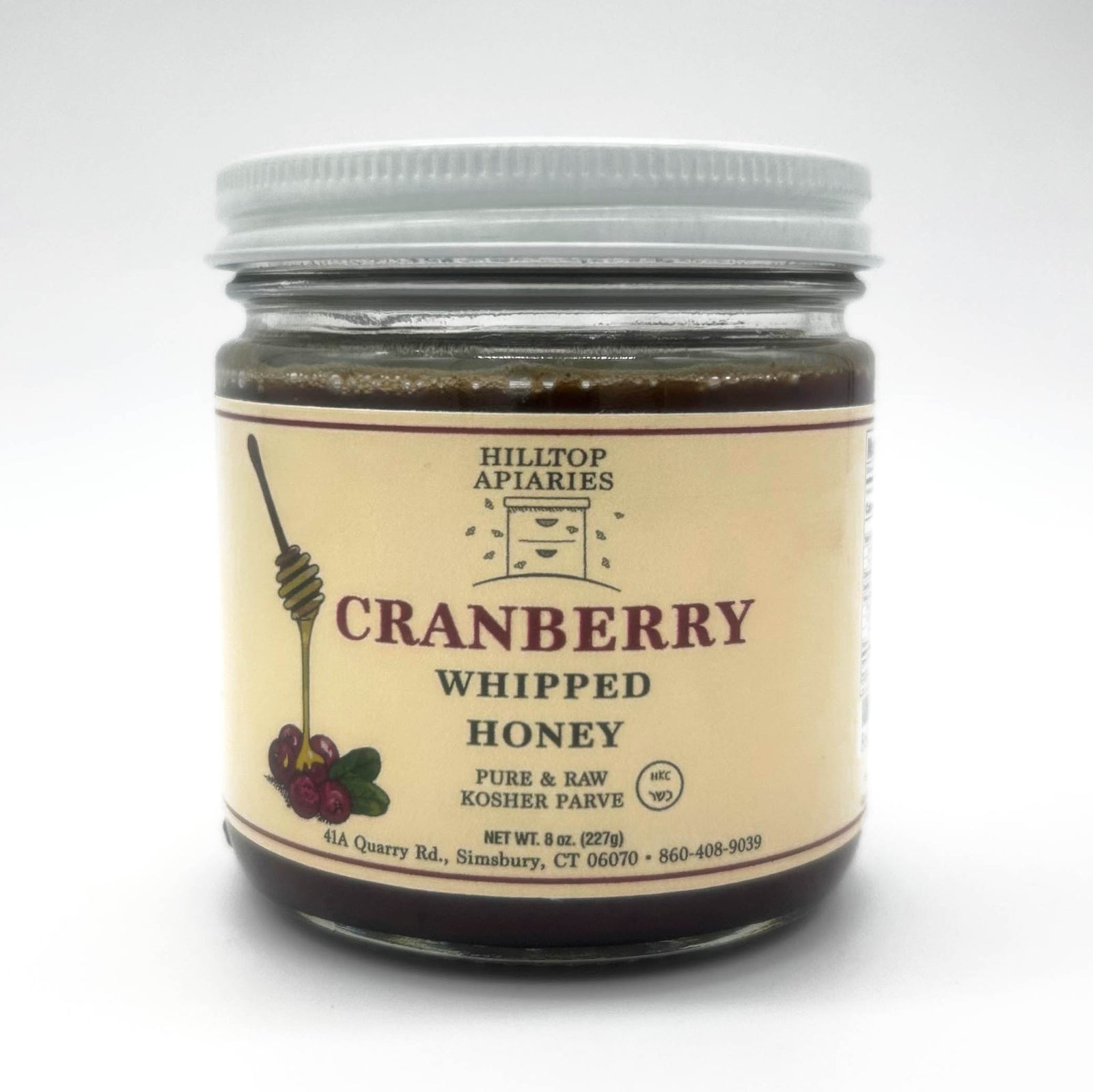 Cranberry whipped honey