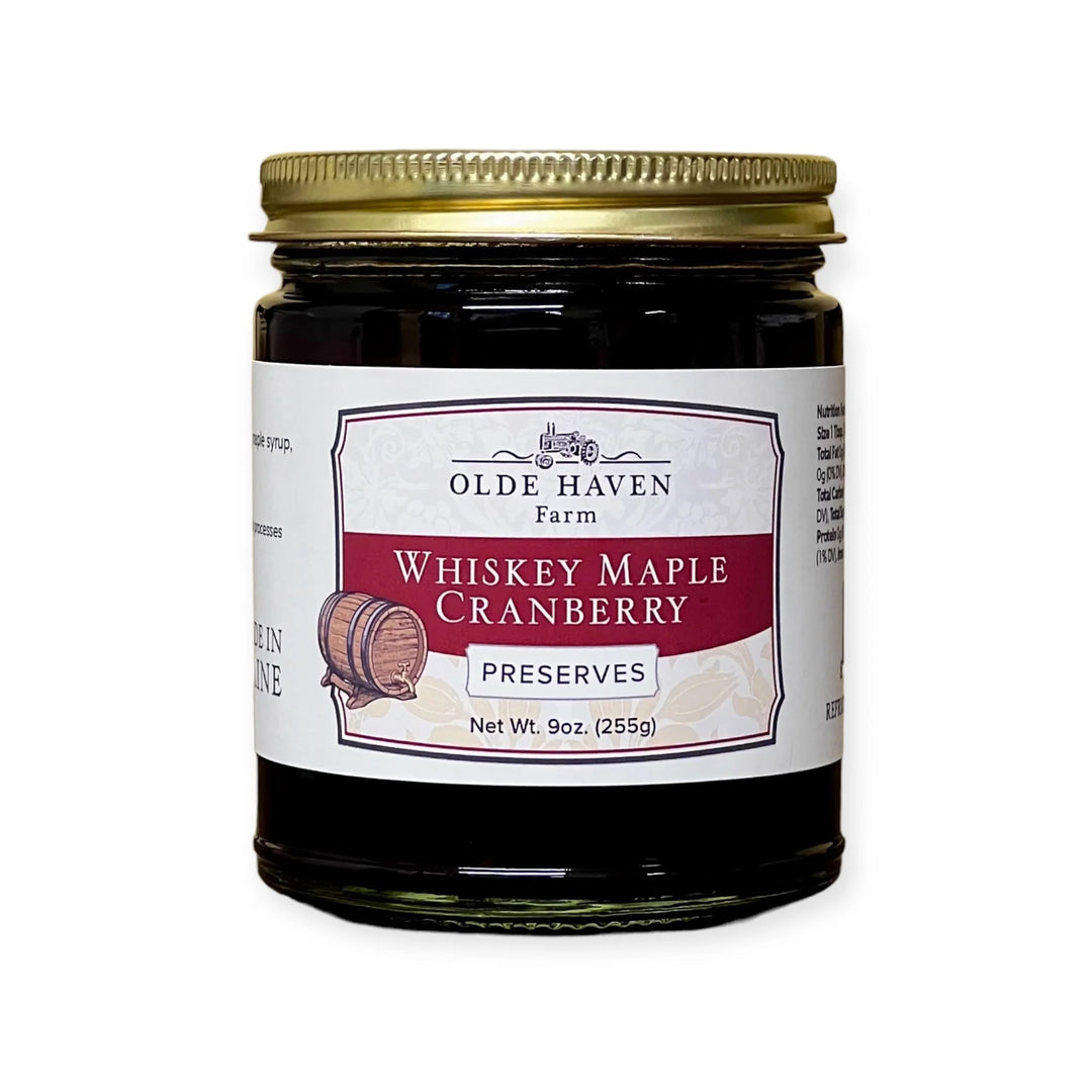 Olde Haven Farm Whiskey Maple Cranberry Preserves