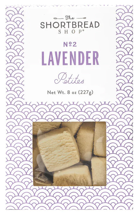 lavender shortbread cookies box 