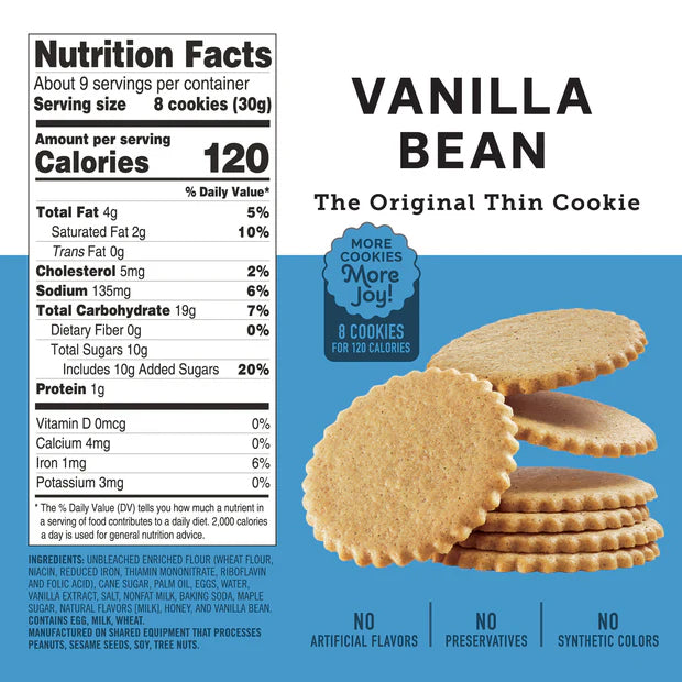 Vanilla Bean Moravian Cookies 9oz box