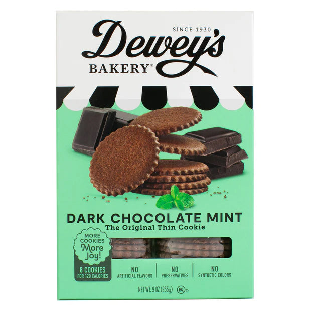 Dark Chocolate Mint Moravian Cookies 9oz box