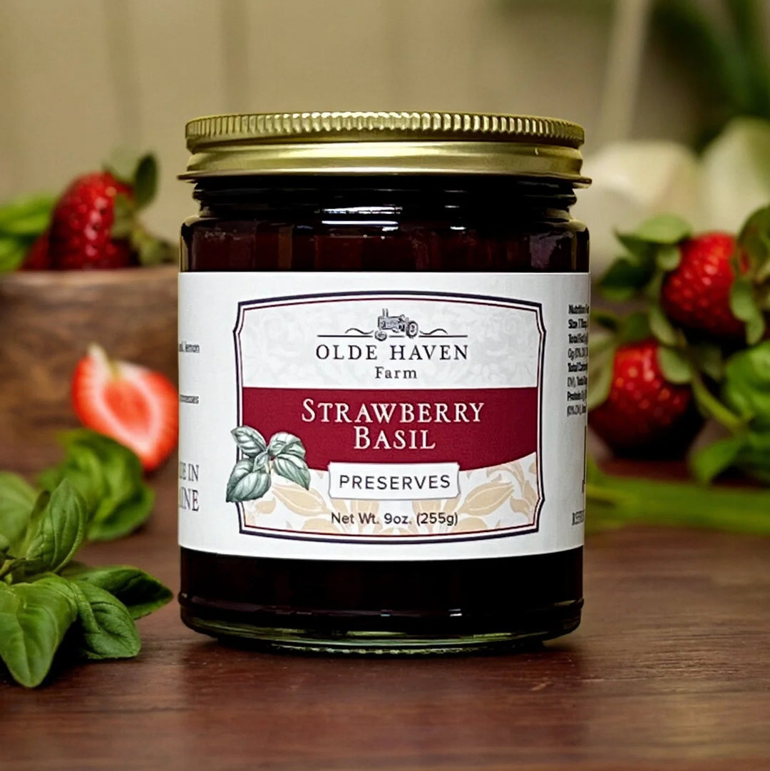 Olde Haven Farm Strawberry Basil Preserves