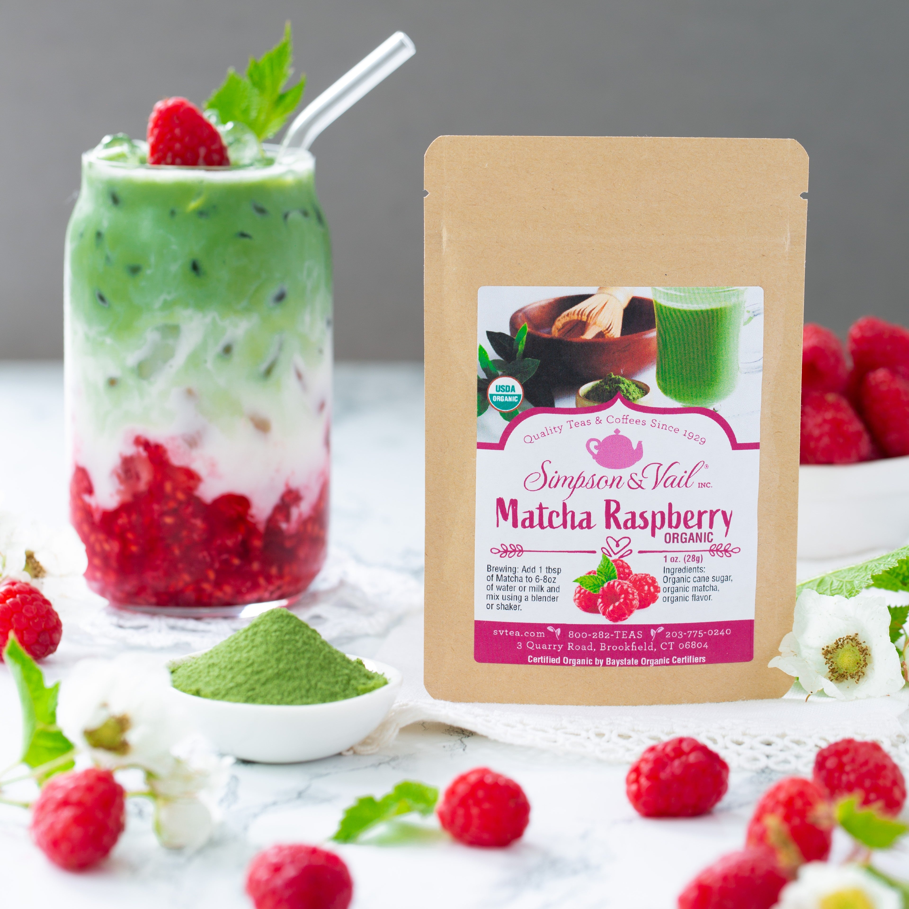Matcha Raspberry, Organic – Simpson & Vail
