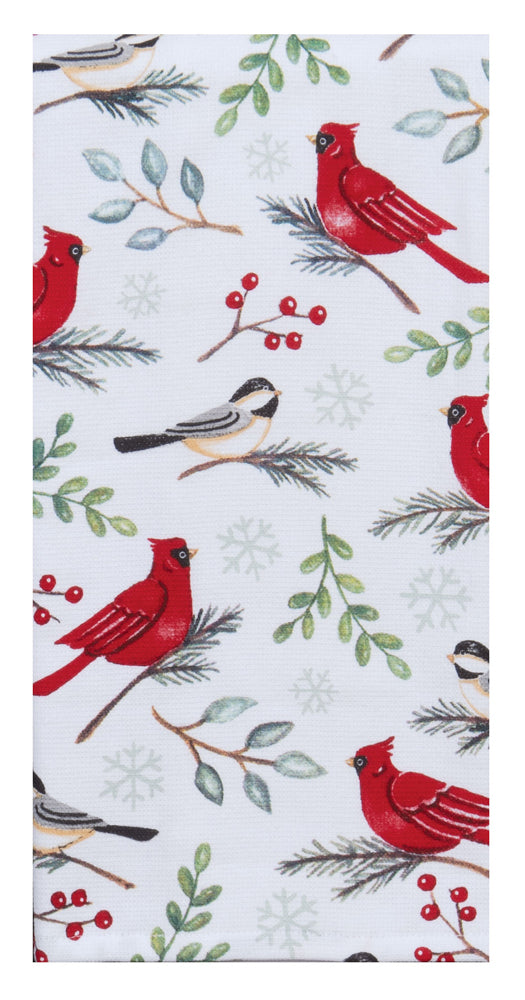 cardinal tea towel