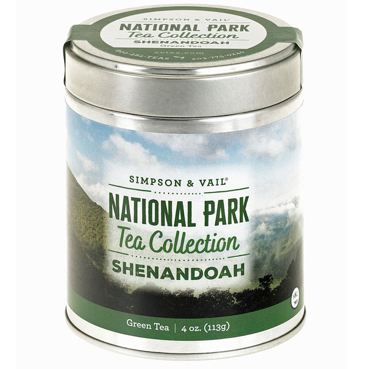 shenandoah green tea tin