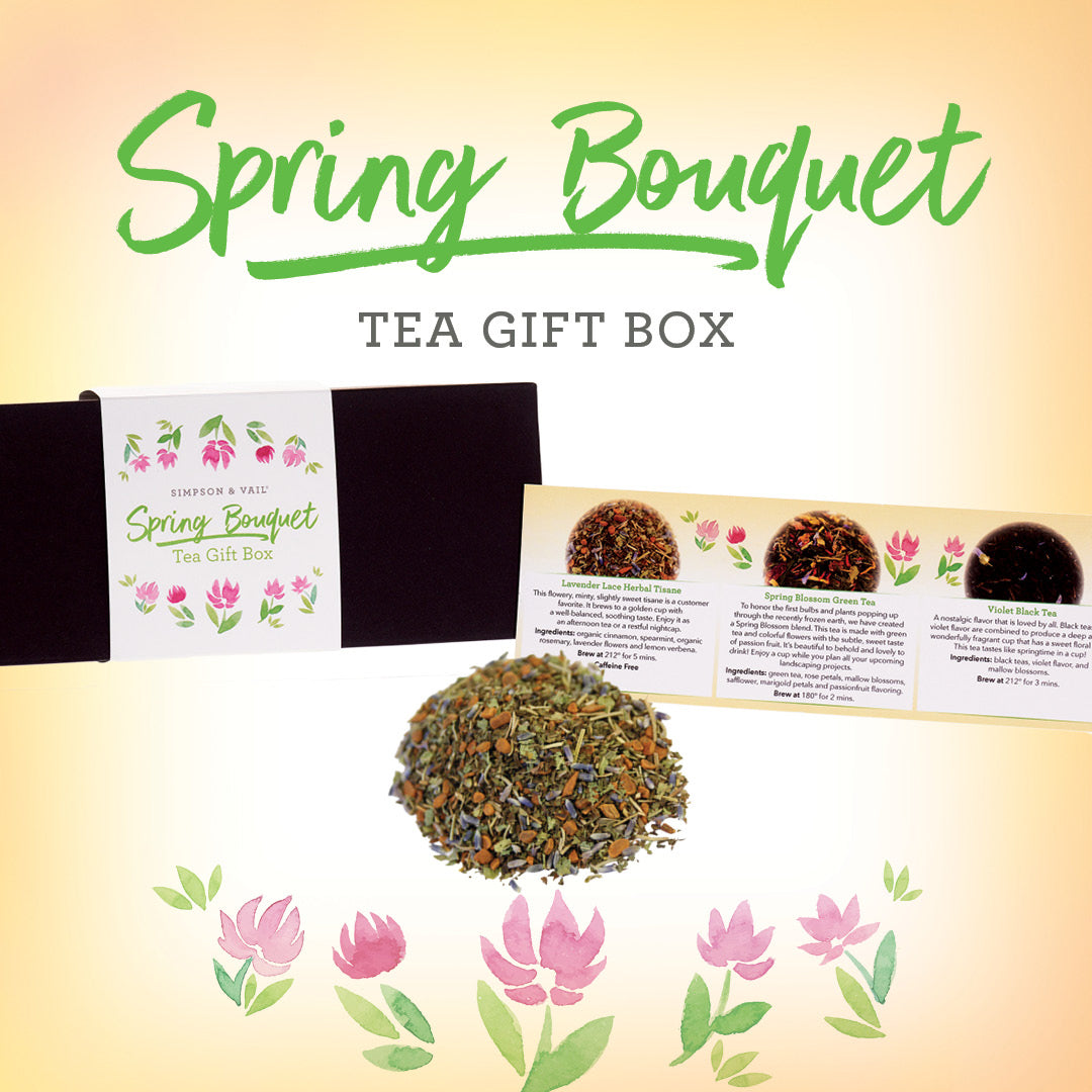 Spring Bouquet Tea Tin Gift Box - 3 types - WS