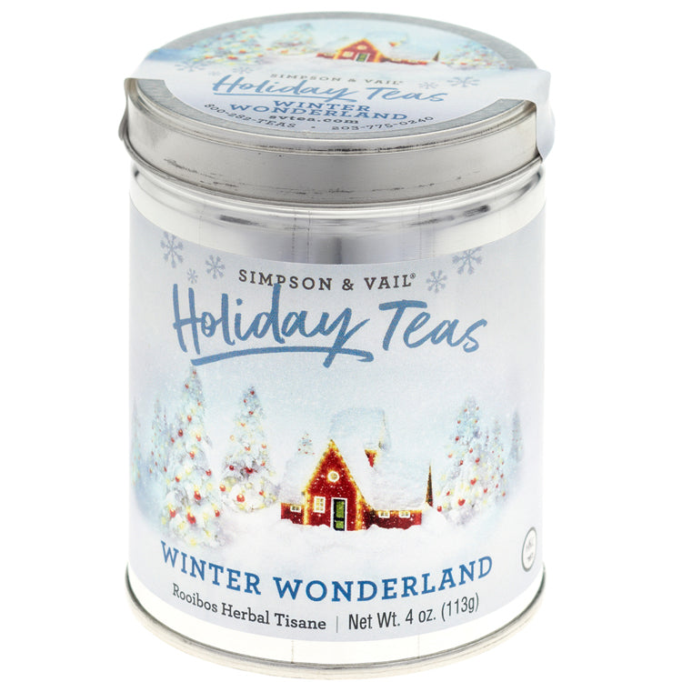winter wonderland herbal tea tin