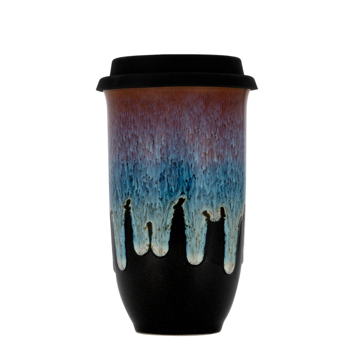 Ceramic Travel Mug - 16oz with lid and sleeve