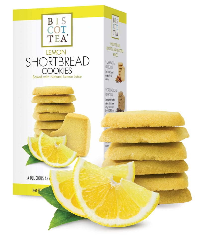 Biscottea, Lemon Shortbread, 5.6 oz box