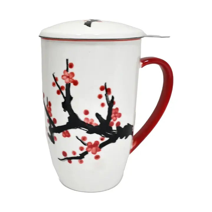 Cherry Blossom Tea Infuser Mug