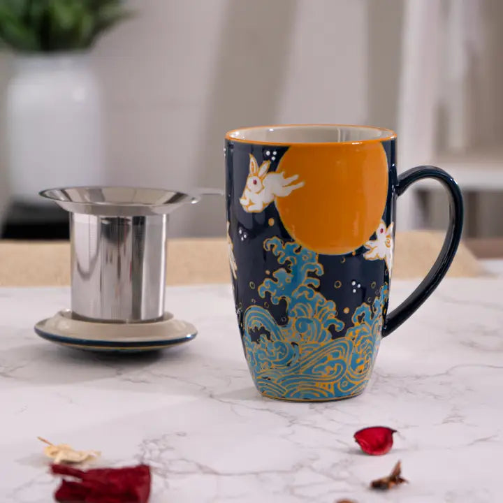Moon Bunny Infuser Mug