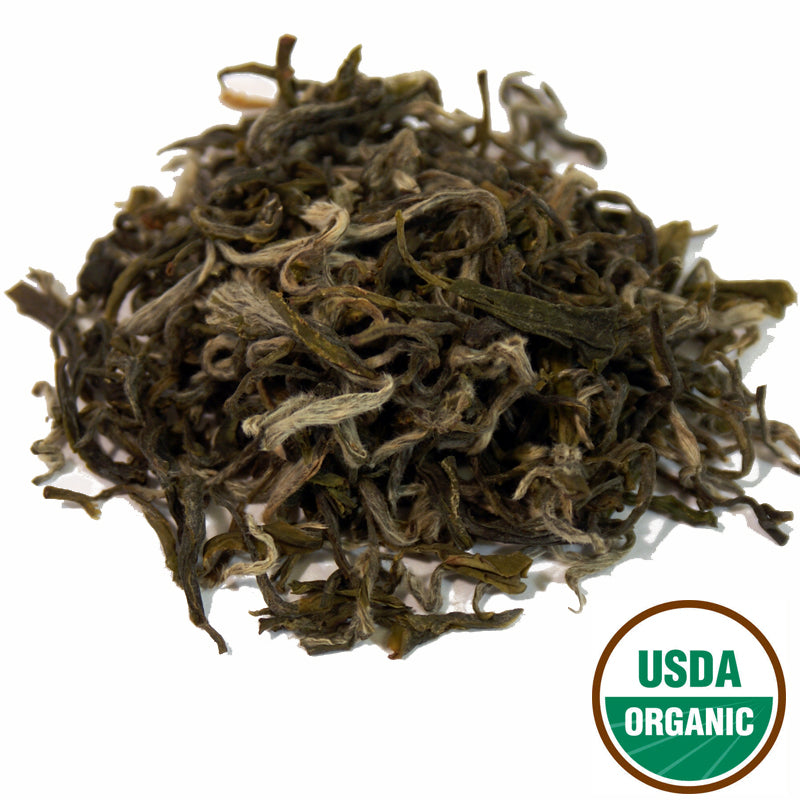 white monkey green tea pile