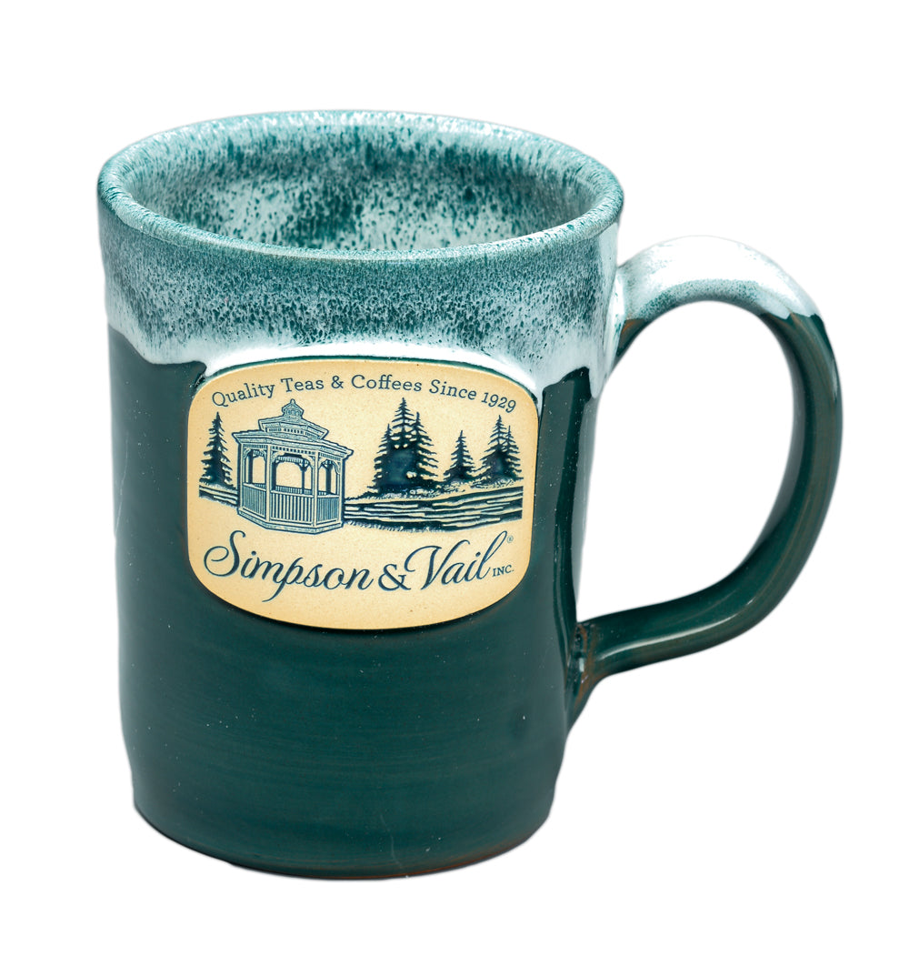 teal simpson & Vail mug
