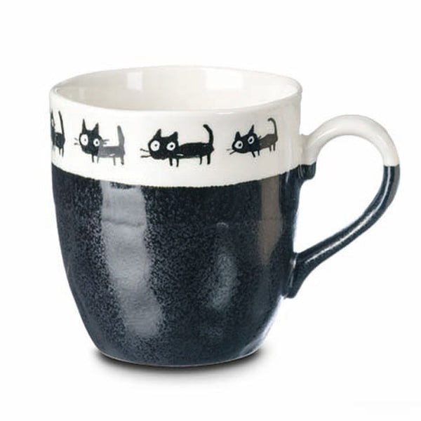 Charcoal Kitten Mugs, Japan
