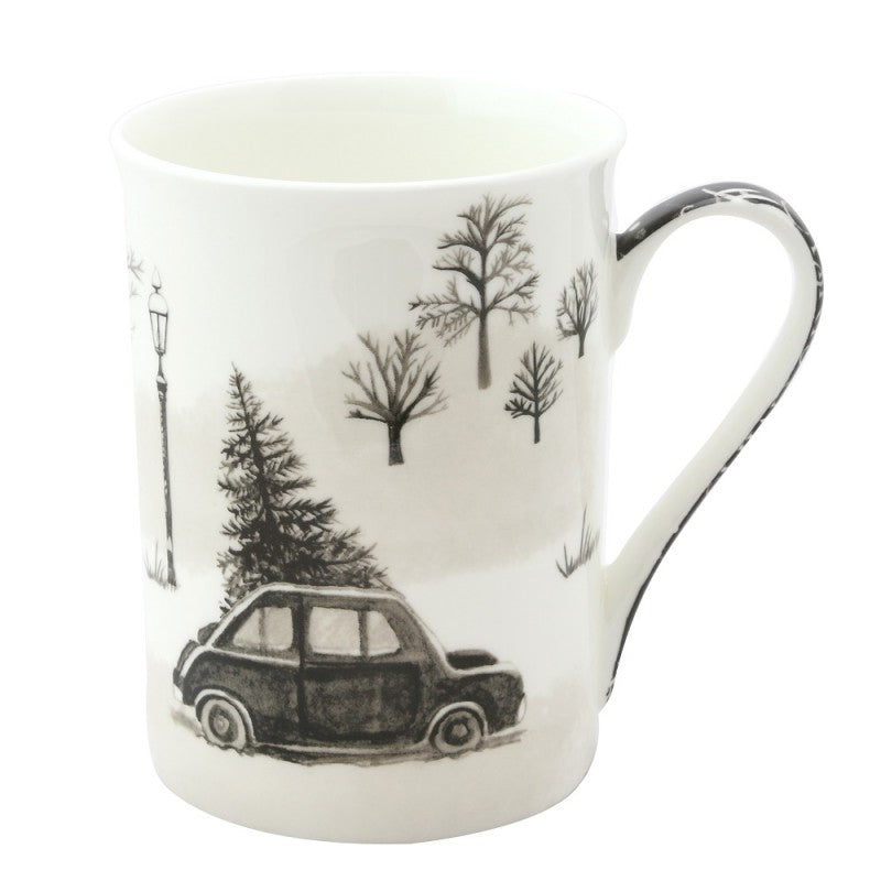 winter car mug 