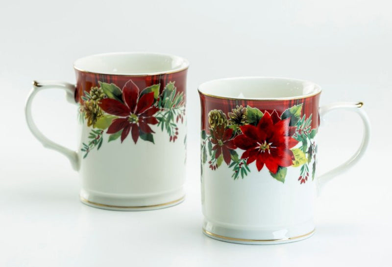 Poinsettia Mug - 10oz - WS