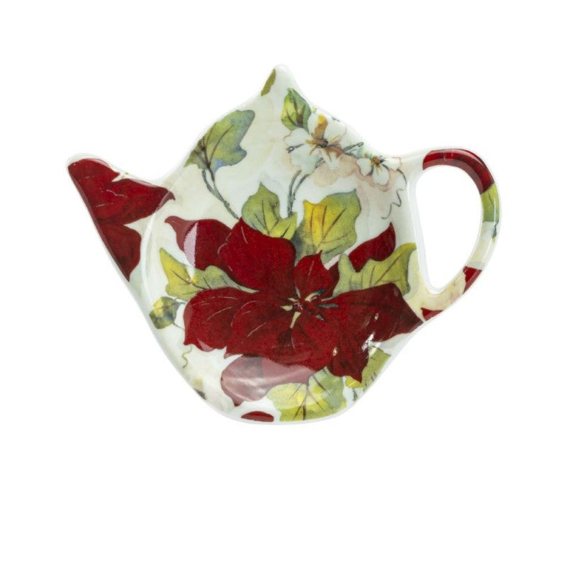 Poinsettia Teabag Holders - WS