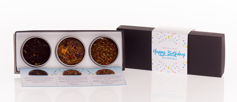 Happy Birthday Tea Tin Gift Box - 3 Types 