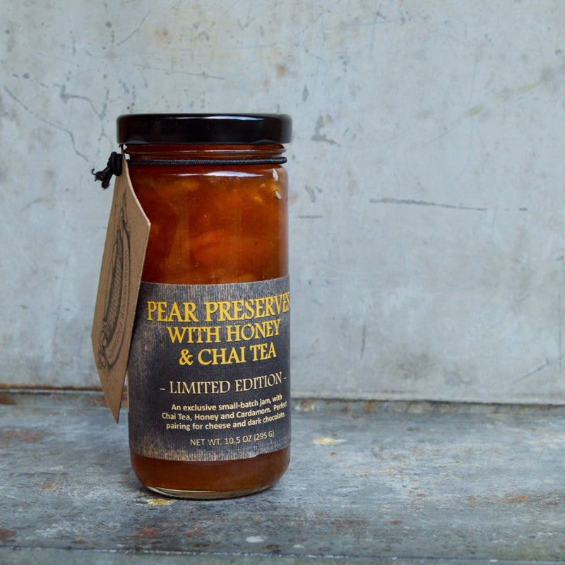 Pear Preserves with Honey & Chai Tea