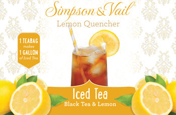 Lemon Quencher Black Iced Teabags - WS