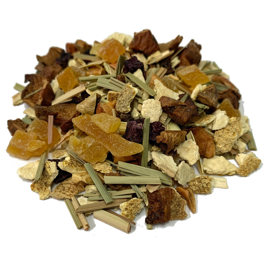 tropical starfruit herbal tea pile 