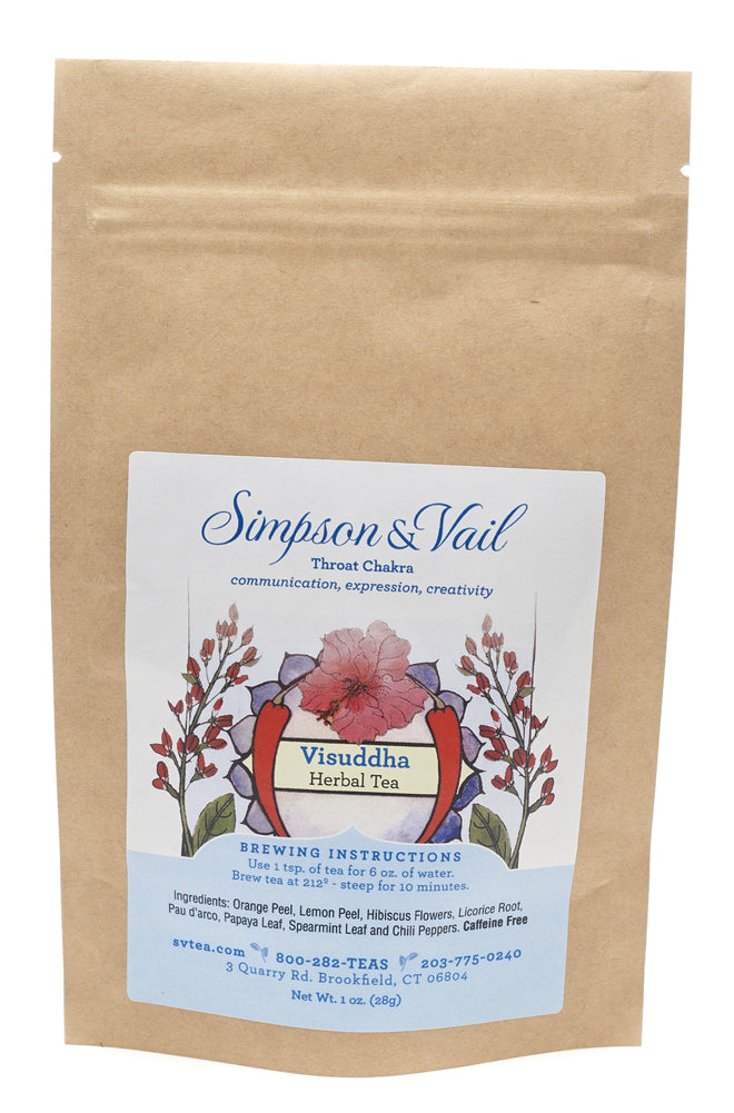 throat chakra yoga tea packet 