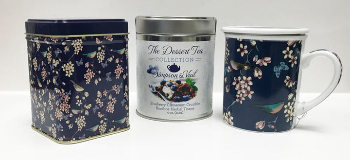 Blue Birds Tea Infuser Mug