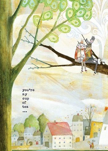 cup of tea card cover