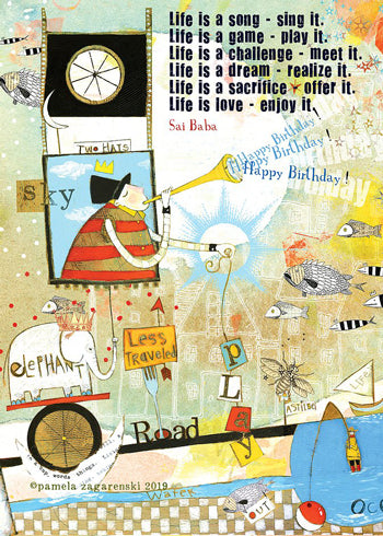 birthday life card cover
