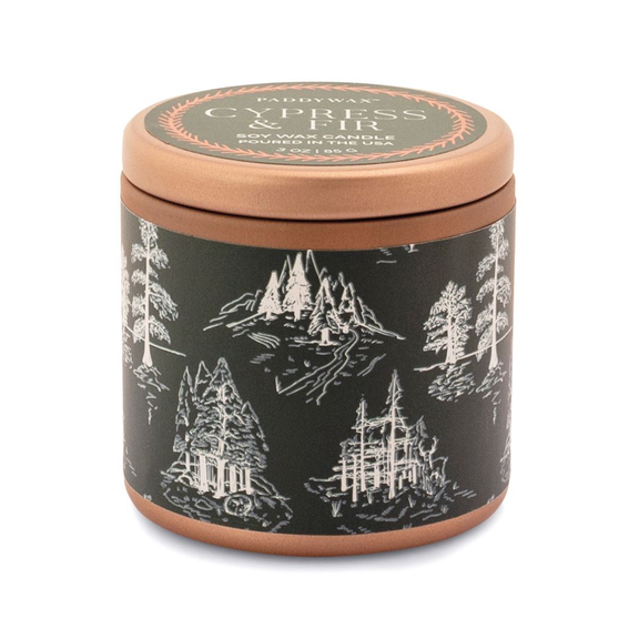 Cypress & Fir 3oz Copper Tin Candle