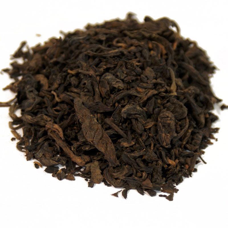 puerh yunnan black tea pile 