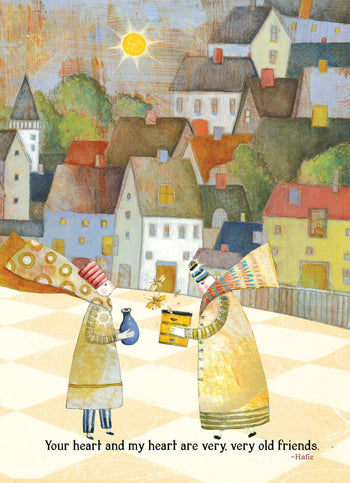 houses and friends card cover