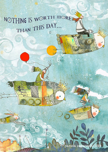 this day birds card cover