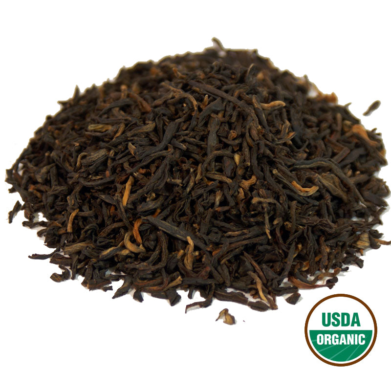 tippy yunnan black tea pile 