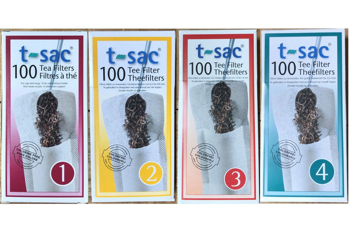 Paper Tea Filters, T-Sac 100/bx - WS